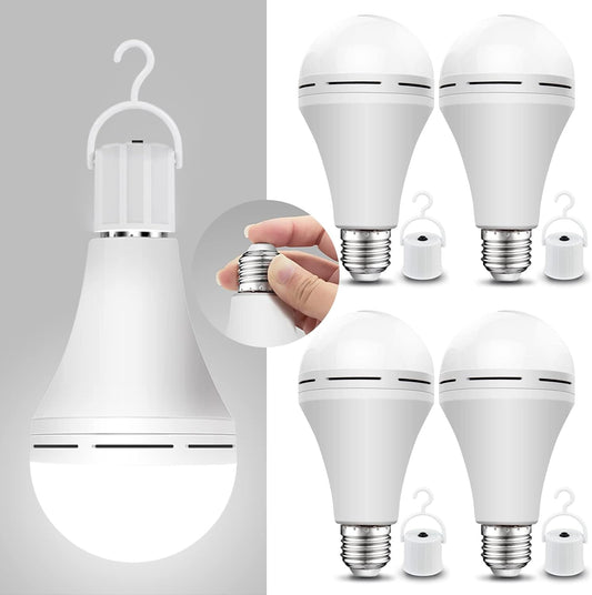 [PACK DE 4 UNIDADES] Bombillo Recargable para Apagones